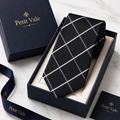 Striped Groom Tie – Formal Wedding & Business Necktie for Men